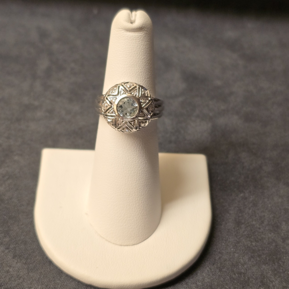 Deco Era .925 Sterling Silver Ring